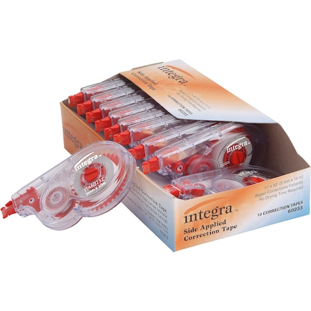 Integra Correction Tape, 5mm x 10m, White, PK10 ITA60233
